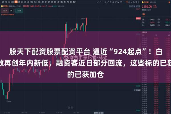 股天下配资股票配资平台 逼近“924起点”！白酒指数再创年内新低，融资客近日部分回流，这些标的已获加仓