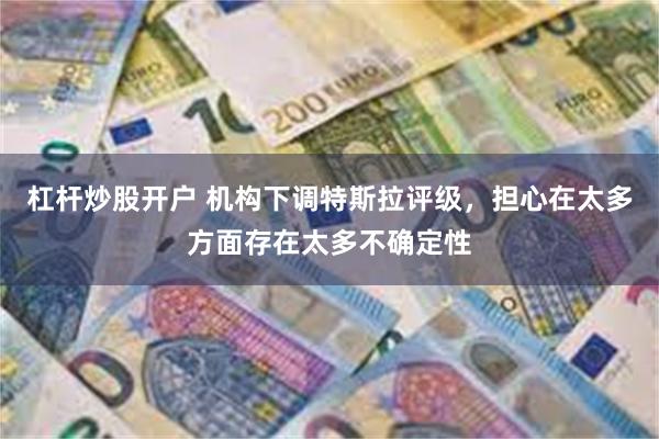 杠杆炒股开户 机构下调特斯拉评级，担心在太多方面存在太多不确定性