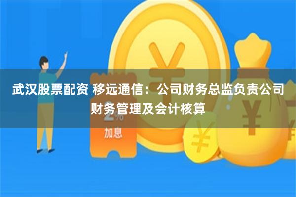 武汉股票配资 移远通信：公司财务总监负责公司财务管理及会计核算