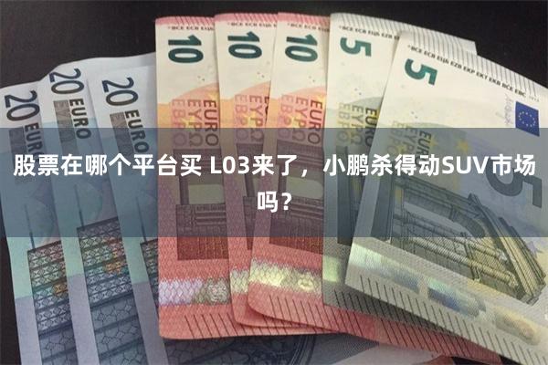 股票在哪个平台买 L03来了，小鹏杀得动SUV市场吗？