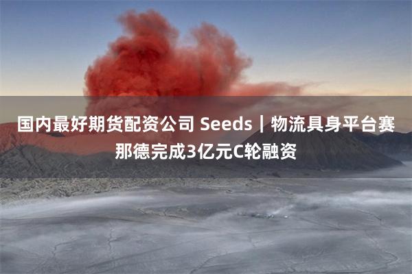 国内最好期货配资公司 Seeds｜物流具身平台赛那德完成3亿元C轮融资