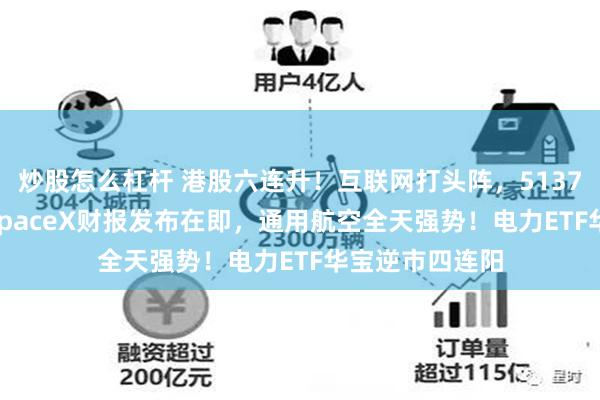 炒股怎么杠杆 港股六连升！互联网打头阵，513770涨超2%！SpaceX财报发布在即，通用航空全天强势！电力ETF华宝逆市四连阳