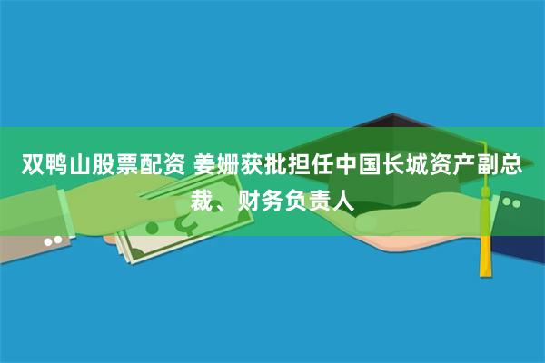 双鸭山股票配资 姜姗获批担任中国长城资产副总裁、财务负责人