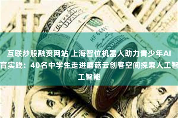 互联炒股融资网站 上海智位机器人助力青少年AI教育实践：40名中学生走进蘑菇云创客空间探索人工智能